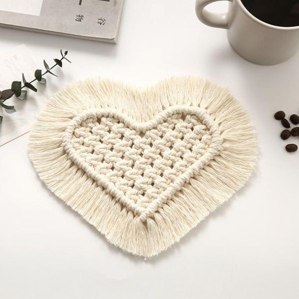mats & pads bohemian handcrafted braided coasters multi-use heat insulation anti scald round tea cup mat pot cushion heart shape
mats & pads bohemian handcrafted braided coasters multi-use heat insulation anti scald round tea cup mat pot cushion heart shape