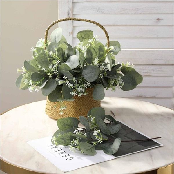 decorative flowers & wreaths 1pc green artificial leaves eucalyptus leaf plants, for home shop wedding decoration
decorative flowers & wreaths 1pc green artificial leaves eucalyptus leaf plants, for home shop wedding decoration