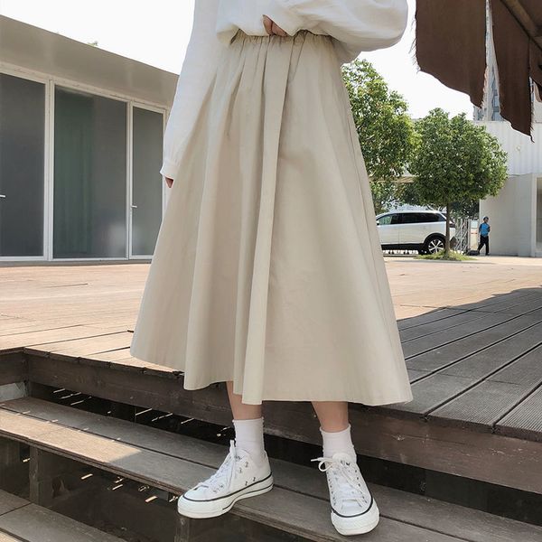new high elastic waist cotton solid spring 2021 women vintage maxi casual japanese style long skirts female(x393) 1byo, Black
new high elastic waist cotton solid spring 2021 women vintage maxi casual japanese style long skirts female(x393) 1byo, Black