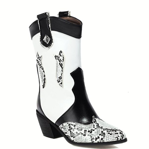 snake print color by combining calf's mid-calf wedge heels short fashion all-match casual women's boots impression on shoe 7r9p, Black
snake print color by combining calf's mid-calf wedge heels short fashion all-match casual women's boots impression on shoe 7r9p, Black