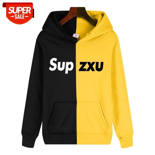 Japanese Harajuku Men/Women Friends Patchwork Hoodie Pullover Cool Letter SUPZXU UnisexSweatshirt yellow hoodie Casual men hoody #oz6S, Black
Japanese Harajuku Men/Women Friends Patchwork Hoodie Pullover Cool Letter SUPZXU UnisexSweatshirt yellow hoodie Casual men hoody #oz6S, Black
