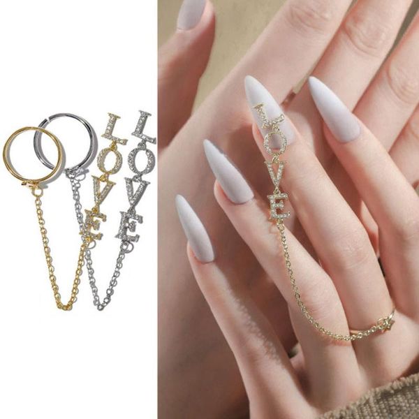 nail art decorations love letter ring jewelry tassel pendant chain decoration rhinestones rings adjustable accessories, Silver;gold
nail art decorations love letter ring jewelry tassel pendant chain decoration rhinestones rings adjustable accessories, Silver;gold