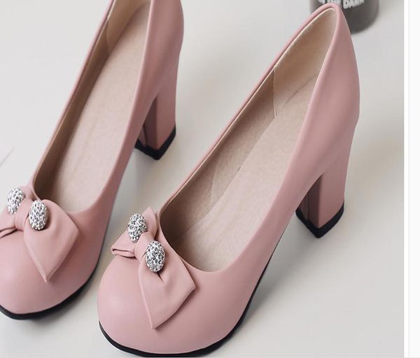 dress shoes 2021 women's in spring and autumn with style fashion high heel coarse round head bowknot, Black
dress shoes 2021 women's in spring and autumn with style fashion high heel coarse round head bowknot, Black