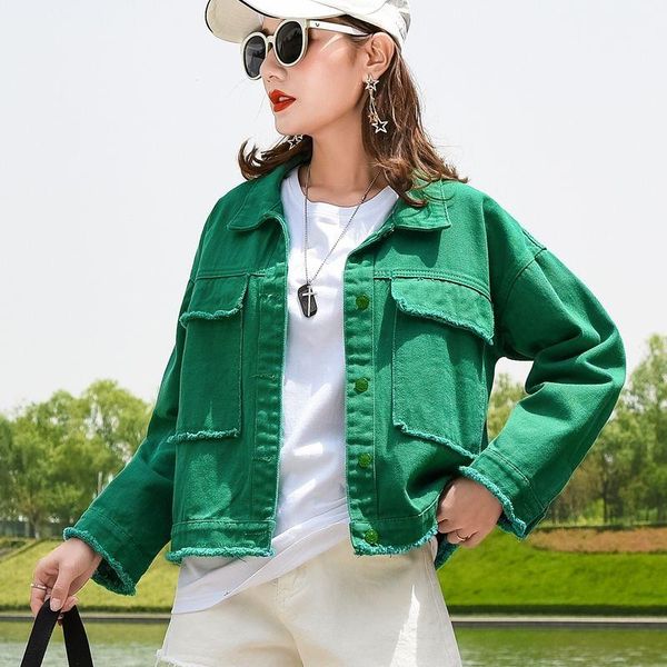 women's jackets autumn short solid color coat loose denim korean candy versatile sweet wear, Black;brown
women's jackets autumn short solid color coat loose denim korean candy versatile sweet wear, Black;brown