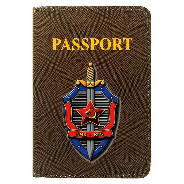 card holders personalized soviet intelligence service kgb printing classic men women leather travel passport cover, Brown;gray
card holders personalized soviet intelligence service kgb printing classic men women leather travel passport cover, Brown;gray