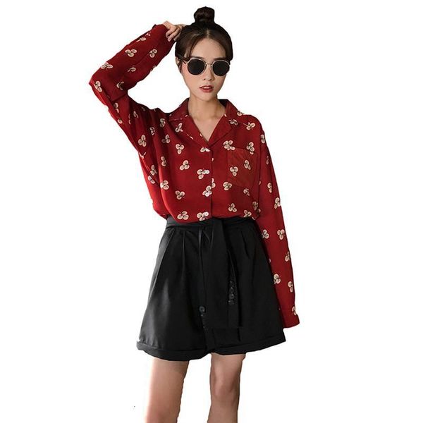 spring autumn women's casual blunt flower print long sleeve blouses female streetwear shirts chiffon camisa d196 m9t2, White;black
spring autumn women's casual blunt flower print long sleeve blouses female streetwear shirts chiffon camisa d196 m9t2, White;black