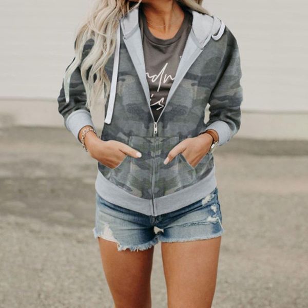 women's hoodies & sweatshirts camouflage printed zipper 2021 casual long sleeved coat jacket with hat crop, Black
women's hoodies & sweatshirts camouflage printed zipper 2021 casual long sleeved coat jacket with hat crop, Black
