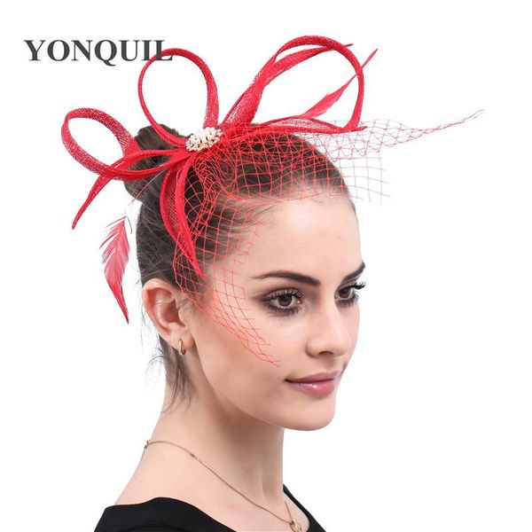 red sinamay mesh wedding headwear bride elegant fascinatos hat for women formal dress headdress hair clip and ladies headdress
red sinamay mesh wedding headwear bride elegant fascinatos hat for women formal dress headdress hair clip and ladies headdress