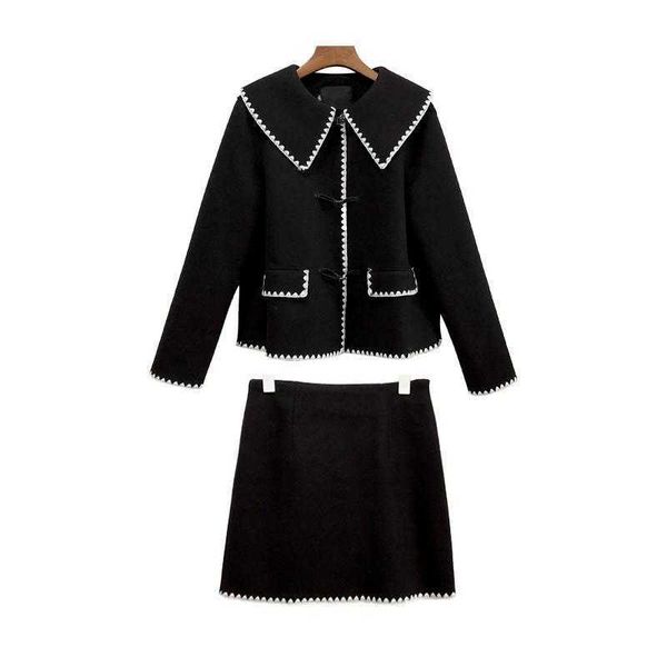perhaps u women black white brown faux woolen horn button mini skirt pencil 2 two pieces set elegant winter t0310 210529
perhaps u women black white brown faux woolen horn button mini skirt pencil 2 two pieces set elegant winter t0310 210529