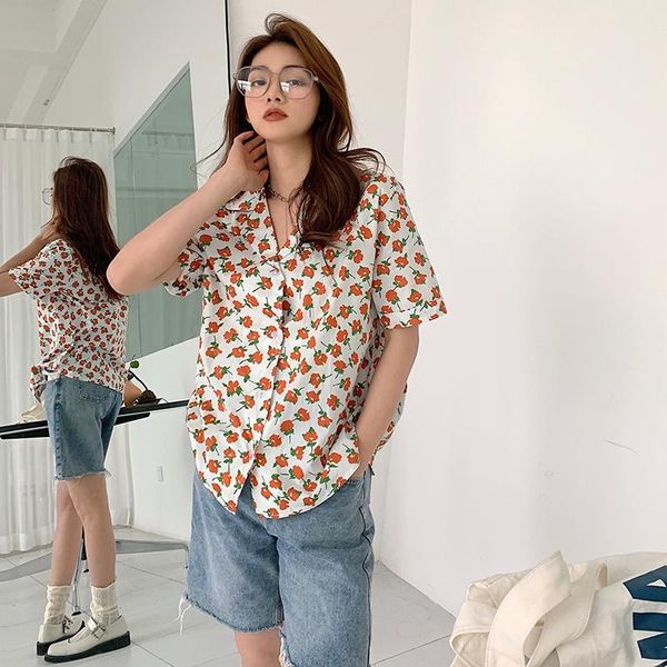 women's blouses & shirts summer floral print design sense all-match casual long-sleeved short-sleeved shirt female blouse, White
women's blouses & shirts summer floral print design sense all-match casual long-sleeved short-sleeved shirt female blouse, White