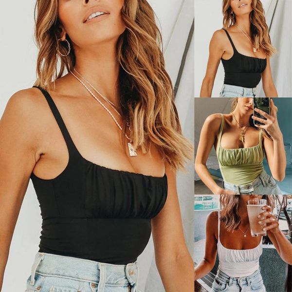 women's tanks & camis y2k square collar pleated short sleeveless strapless black camisole summer street basic casual mini vest open bac, White
women's tanks & camis y2k square collar pleated short sleeveless strapless black camisole summer street basic casual mini vest open bac, White