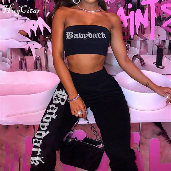 sleeveless letter print backless tube womens pants leggings 2 pieces set autumn winter women streetwear casual tracksuit, White
sleeveless letter print backless tube womens pants leggings 2 pieces set autumn winter women streetwear casual tracksuit, White