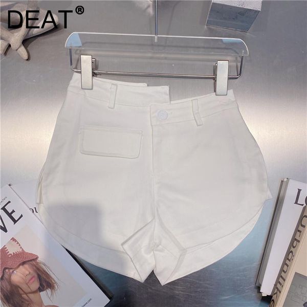 women's shorts deat 2021 spring and summer fashion casual high waist solid color slim thin irregular women sk517, White;black
women's shorts deat 2021 spring and summer fashion casual high waist solid color slim thin irregular women sk517, White;black