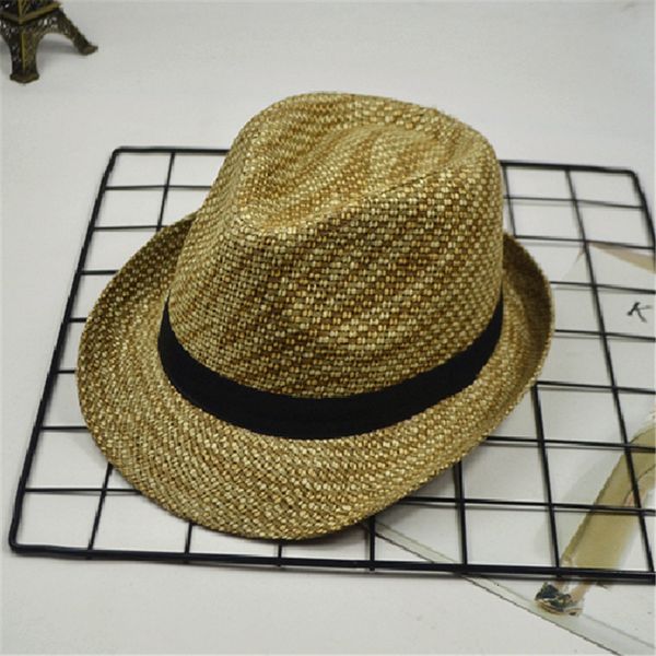 fashion sun british summer women's men's straw jazz hat lovers beach hat, Blue;gray 
fashion sun british summer women's men's straw jazz hat lovers beach hat, Blue;gray