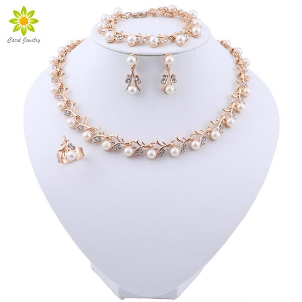 earrings & necklace luxury gold color earring sets imitation pearl jewelry for brides gift women wedding party jewellery, Silver
earrings & necklace luxury gold color earring sets imitation pearl jewelry for brides gift women wedding party jewellery, Silver