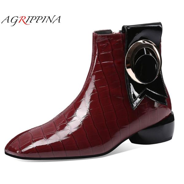 boots 2021 shoes woman ankle luxury cow leather winter zippers square toe red color heels female women fashion dress, Black
boots 2021 shoes woman ankle luxury cow leather winter zippers square toe red color heels female women fashion dress, Black