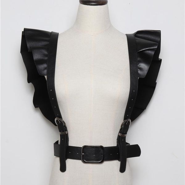 belts women harajuku ruffles faux leather body bondage cage sculpting harness waist belt straps suspenders, Black;brown
belts women harajuku ruffles faux leather body bondage cage sculpting harness waist belt straps suspenders, Black;brown