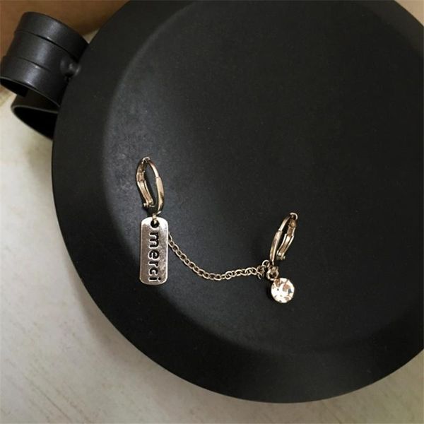 stud double pierced ears round earrings kpop stainless steel chain connection link for women man girls jewelry party, Golden;silver 
stud double pierced ears round earrings kpop stainless steel chain connection link for women man girls jewelry party, Golden;silver