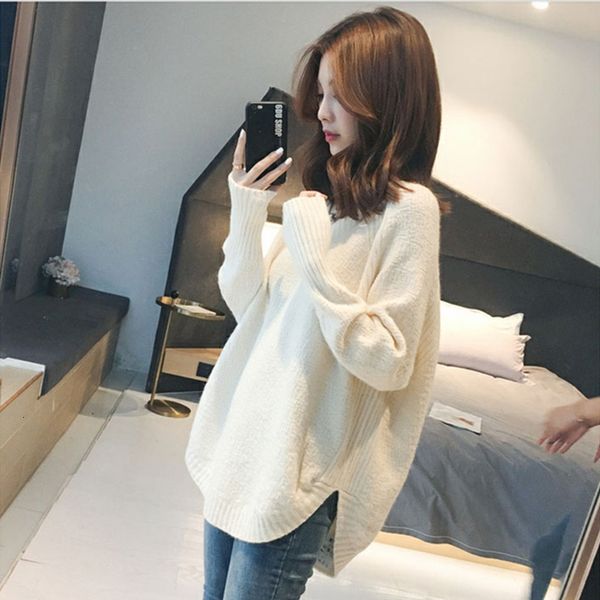 2021 new autumn spring women's sweaters knitted white pullovers with long sleeve v neck korean style female pull jumpers utjt, White;black
2021 new autumn spring women's sweaters knitted white pullovers with long sleeve v neck korean style female pull jumpers utjt, White;black