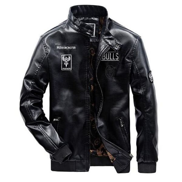 men's 2021 winter designer stand collar plus size pu black moto coat men leather biker jacket masculinity xs09
men's 2021 winter designer stand collar plus size pu black moto coat men leather biker jacket masculinity xs09