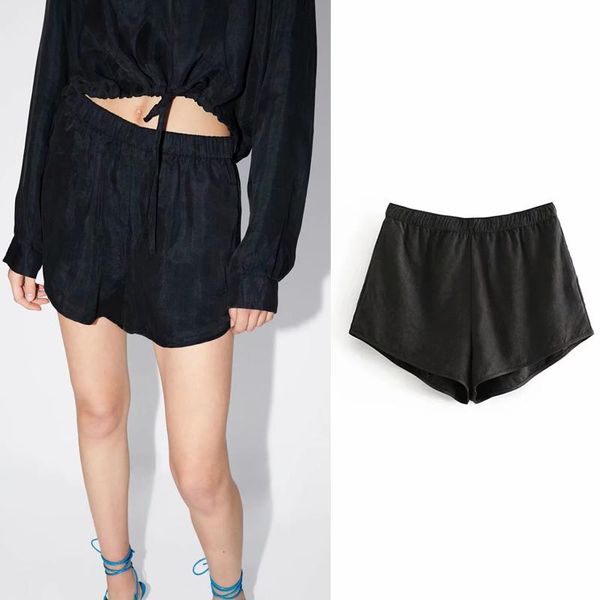 women's shorts 2021 lady summer beach casual short fashion high waisted pocket loose spodenki damskie, White;black
women's shorts 2021 lady summer beach casual short fashion high waisted pocket loose spodenki damskie, White;black
