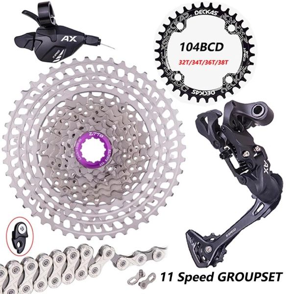bike derailleurs ztto mtb 11 speed 1*11 shifter rear derailleur groupset 11s 40t/42t/46t cassette and chainring heel 11v chain for k7
bike derailleurs ztto mtb 11 speed 1*11 shifter rear derailleur groupset 11s 40t/42t/46t cassette and chainring heel 11v chain for k7