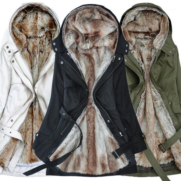 women's jackets winter warm women black hooded faux fur coat jacket fashion army green slim liner cotton drop coats y29, Black;brown
women's jackets winter warm women black hooded faux fur coat jacket fashion army green slim liner cotton drop coats y29, Black;brown
