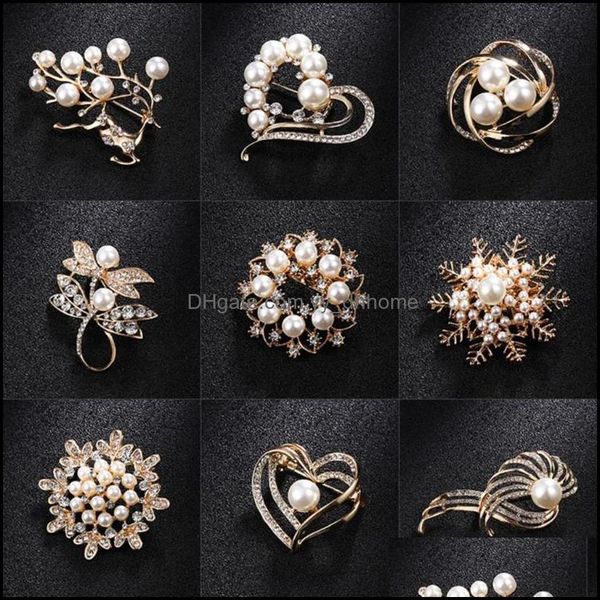 pins, brooches jewelry classic imitation pearl clear rhinestone pin cor for women wedding party dress sweater pins aessories drop delivery 2, Gray
pins, brooches jewelry classic imitation pearl clear rhinestone pin cor for women wedding party dress sweater pins aessories drop delivery 2, Gray
