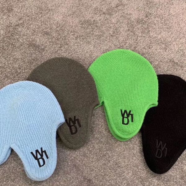 new korean style fashion ear protection we11done ushanka knitted warm hat flight helmet embroidery woolen cap face slimming, Blue;gray
new korean style fashion ear protection we11done ushanka knitted warm hat flight helmet embroidery woolen cap face slimming, Blue;gray