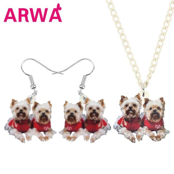 earrings & necklace arwa acrylic christmas double yorkshire dog jewelry sets animal for women girls teen kids charm gift, Silver
earrings & necklace arwa acrylic christmas double yorkshire dog jewelry sets animal for women girls teen kids charm gift, Silver