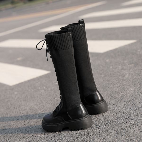 Womens Martin boots women sexy fashion girls socks boots stretch boots mid thick-soled British style long-tube, Black singel
Womens Martin boots women sexy fashion girls socks boots stretch boots mid thick-soled British style long-tube, Black singel