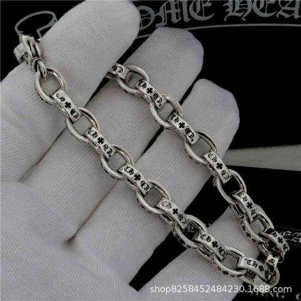 luxury designer chrome/hearts ch croquetai silver cross letter bracelet hip hop punk unisex, Red;brown
luxury designer chrome/hearts ch croquetai silver cross letter bracelet hip hop punk unisex, Red;brown
