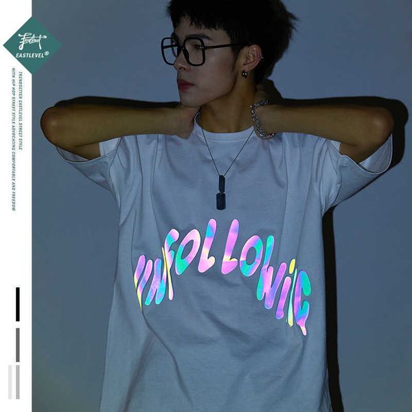 alphabet laser reflection t-shirt men oversized t shirt streetwear men women short sleeve fashion brand tees shirt homme 210527, White;black
alphabet laser reflection t-shirt men oversized t shirt streetwear men women short sleeve fashion brand tees shirt homme 210527, White;black