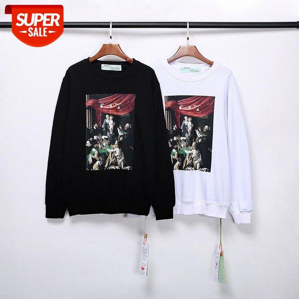 -white virgin oil painting direct spray printing pure cotton terry round neck men's and women's sweatshirt #n77s, Black
-white virgin oil painting direct spray printing pure cotton terry round neck men's and women's sweatshirt #n77s, Black