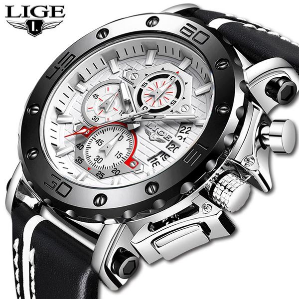 wristwatches 2021 lige big dial military quartz watch casual leather waterproof sport chronograph for men, Slivery;brown
wristwatches 2021 lige big dial military quartz watch casual leather waterproof sport chronograph for men, Slivery;brown