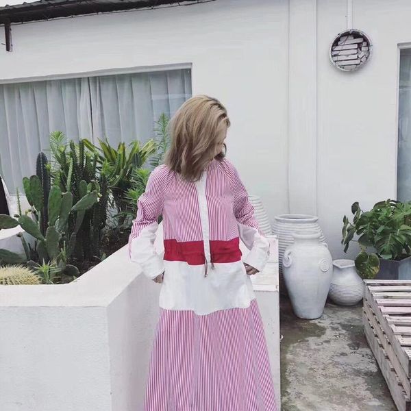 dress original d korean spring and autumn women's skirt stand collar stripe stitching color fresh medium length 1186, White;black
dress original d korean spring and autumn women's skirt stand collar stripe stitching color fresh medium length 1186, White;black