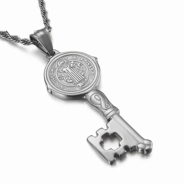 pendant necklaces fashion key necklace for women men religious jesus choker jewelry wholesale gold / chain, Silver
pendant necklaces fashion key necklace for women men religious jesus choker jewelry wholesale gold / chain, Silver