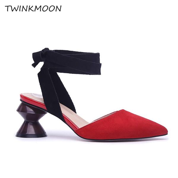 sandals ankle strape shoes women block heel lace up fashion point toe red black flock high heels summer 2021
sandals ankle strape shoes women block heel lace up fashion point toe red black flock high heels summer 2021