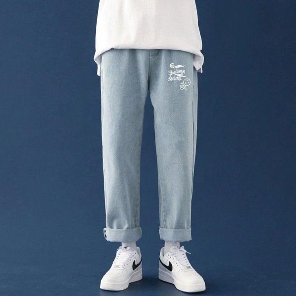 men's jeans 2021 men male loose trousers fashion brand cozy all-match students daily casual straight denim pants, Blue
men's jeans 2021 men male loose trousers fashion brand cozy all-match students daily casual straight denim pants, Blue