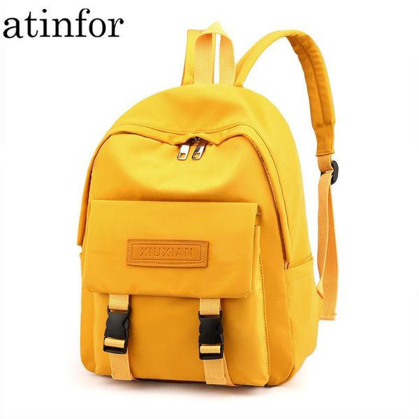 school bags atinfor brand women solid color nylon anti theft backpack daily travel bag for teenagers buckle book lady mochilas
school bags atinfor brand women solid color nylon anti theft backpack daily travel bag for teenagers buckle book lady mochilas