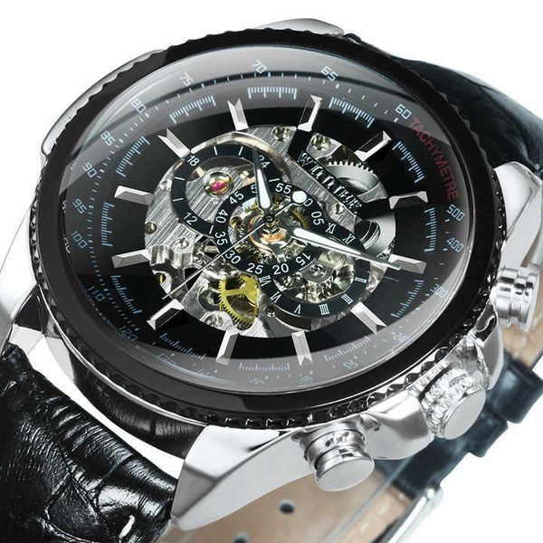 military watch for men skeleton automatic mechanical wrist watches brand luxury silver gold big leather reloj hombre 210728, Slivery;brown
military watch for men skeleton automatic mechanical wrist watches brand luxury silver gold big leather reloj hombre 210728, Slivery;brown