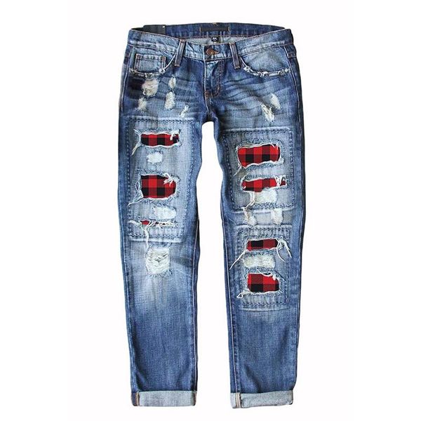 women's jeans 2021 sping summer plus size women fashion casual denim pants woman female ripped hole plaid patch skinny trousers, Blue
women's jeans 2021 sping summer plus size women fashion casual denim pants woman female ripped hole plaid patch skinny trousers, Blue