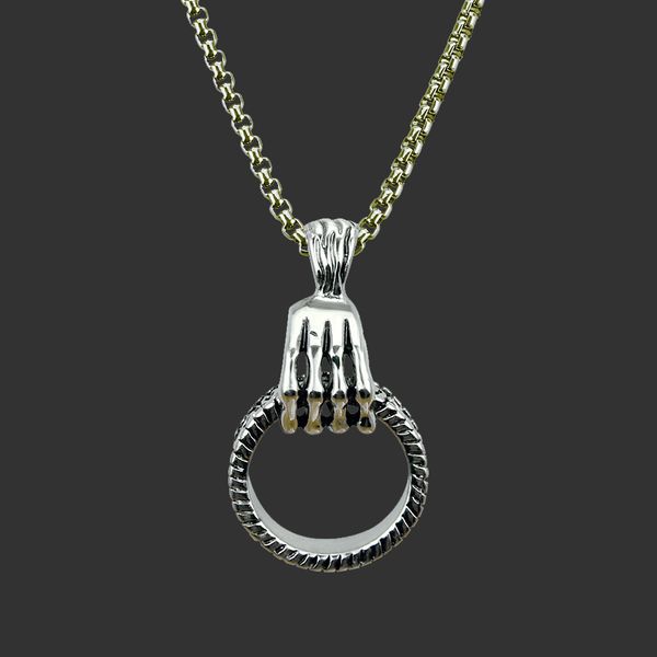 amulet neck pendants fashion personality clavicle chain jewelry hip hop skeleton hand rune necklace, Silver
amulet neck pendants fashion personality clavicle chain jewelry hip hop skeleton hand rune necklace, Silver