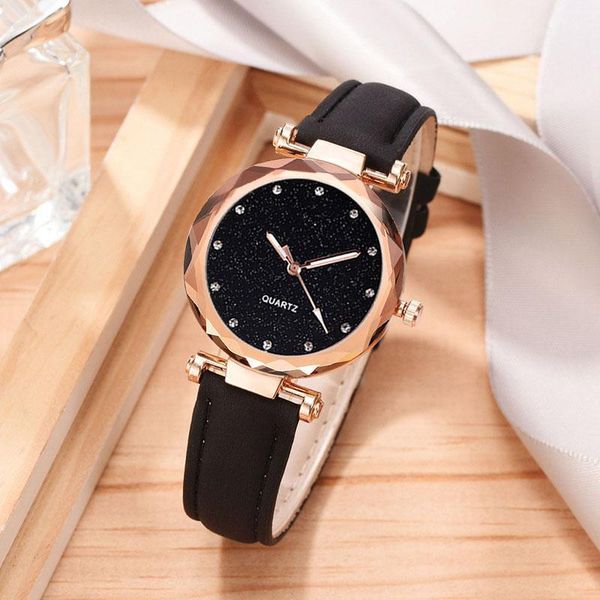 wristwatches casual women's watch romantic starry sky wrist bracelet leather rhinestone designer ladies gem clock simple dress gift, Slivery;brown
wristwatches casual women's watch romantic starry sky wrist bracelet leather rhinestone designer ladies gem clock simple dress gift, Slivery;brown