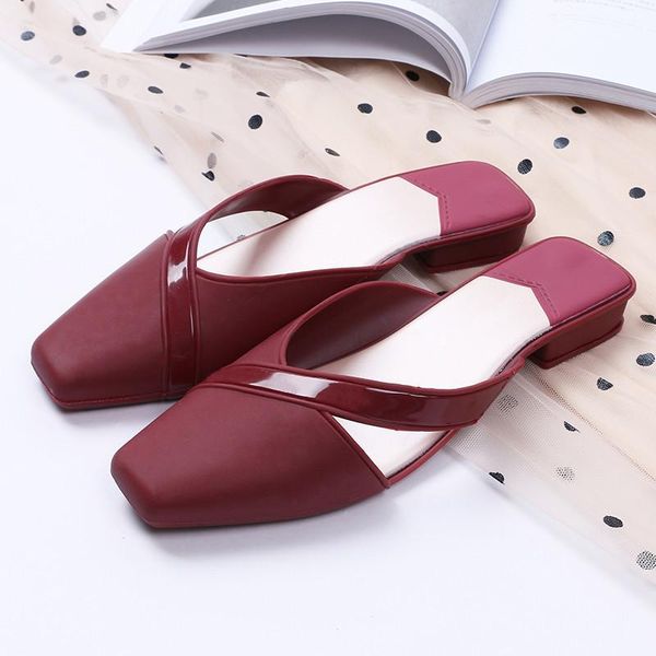 slippers square toe women summer jelly shoes thick heel 2021 plastick waterproof beach slided for casual, Black
slippers square toe women summer jelly shoes thick heel 2021 plastick waterproof beach slided for casual, Black