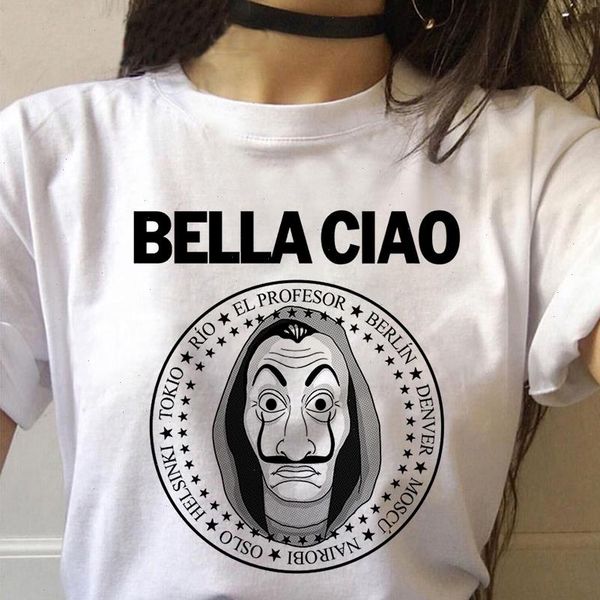 summer t shirt the house of paper money heist la casa de papel gothic tee fashion harajuku women clothes t shirt female, White
summer t shirt the house of paper money heist la casa de papel gothic tee fashion harajuku women clothes t shirt female, White