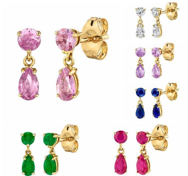 stud 925 sterling silver water droplets pendant earrings for women colorful crystal korean fashion females jewelry gift, Golden;silver
stud 925 sterling silver water droplets pendant earrings for women colorful crystal korean fashion females jewelry gift, Golden;silver