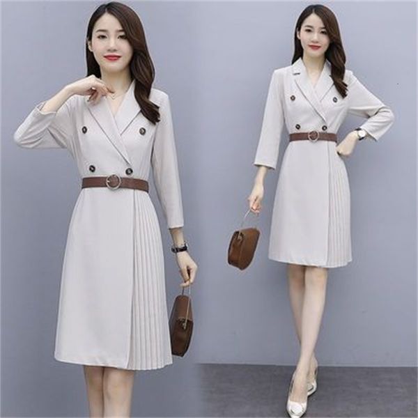 double woman's temperature breasted suit plied women's dress new beginning of autumn alternating waist was thin and light ripe ski, Black;gray
double woman's temperature breasted suit plied women's dress new beginning of autumn alternating waist was thin and light ripe ski, Black;gray