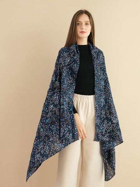 scarves brand bronzing leaves print shawl for women high-end craft style lady winter autumn long oversized scarf 200x85cm hijab, Blue;gray
scarves brand bronzing leaves print shawl for women high-end craft style lady winter autumn long oversized scarf 200x85cm hijab, Blue;gray