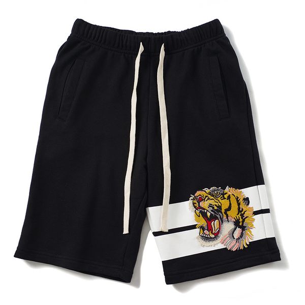 men's shorts men's comfortable tiger embroidery stripe classic casual cotton sports shorts # ll1, White;black
men's shorts men's comfortable tiger embroidery stripe classic casual cotton sports shorts # ll1, White;black